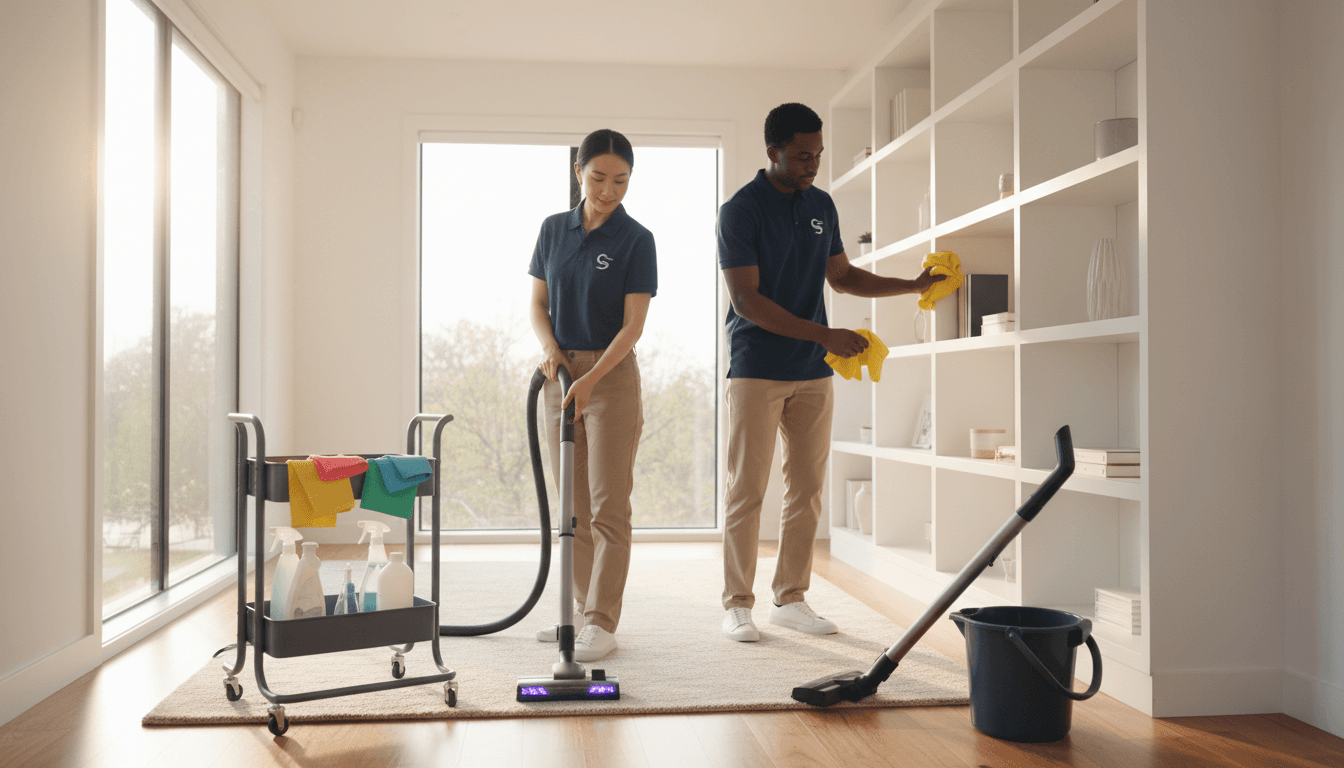 Cleaner maintaining residential living space