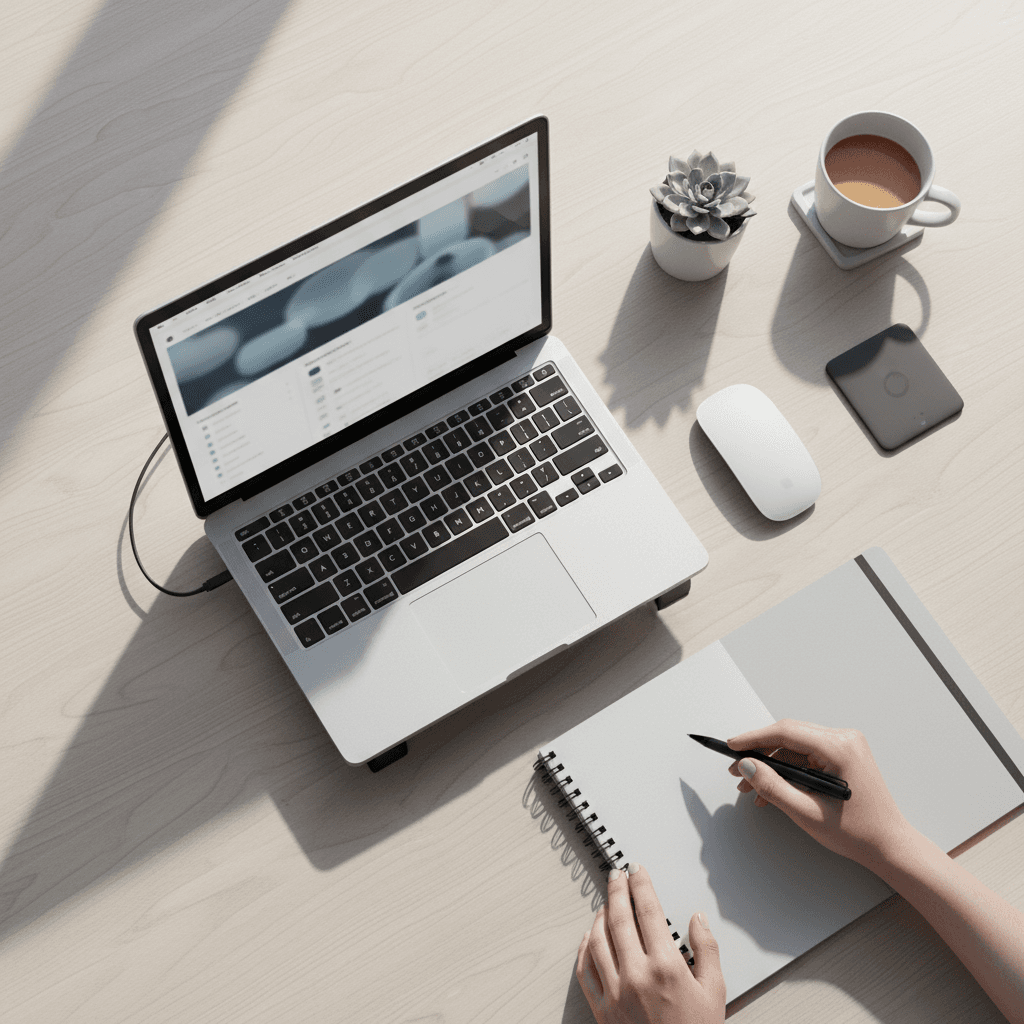 Clean and organized professional office space